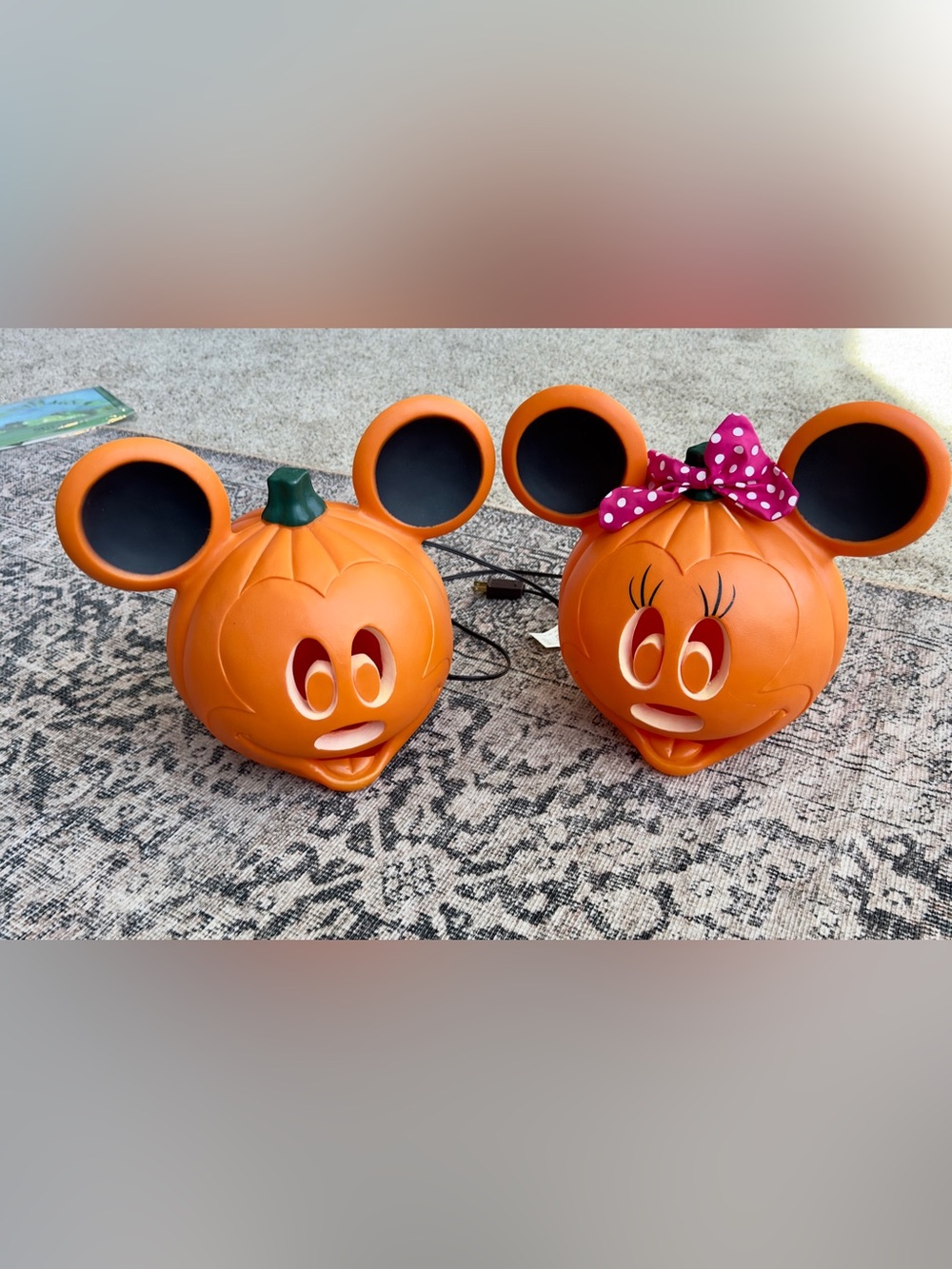 Disney Halloween pumpkin decor